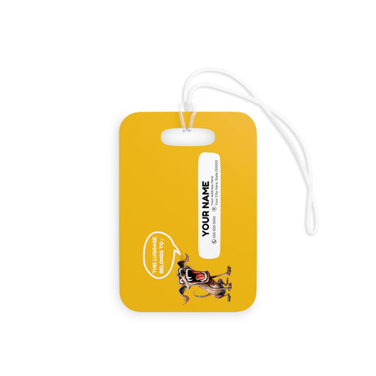 This Is Not Your Bag - Customized Yellow Luggage Tag