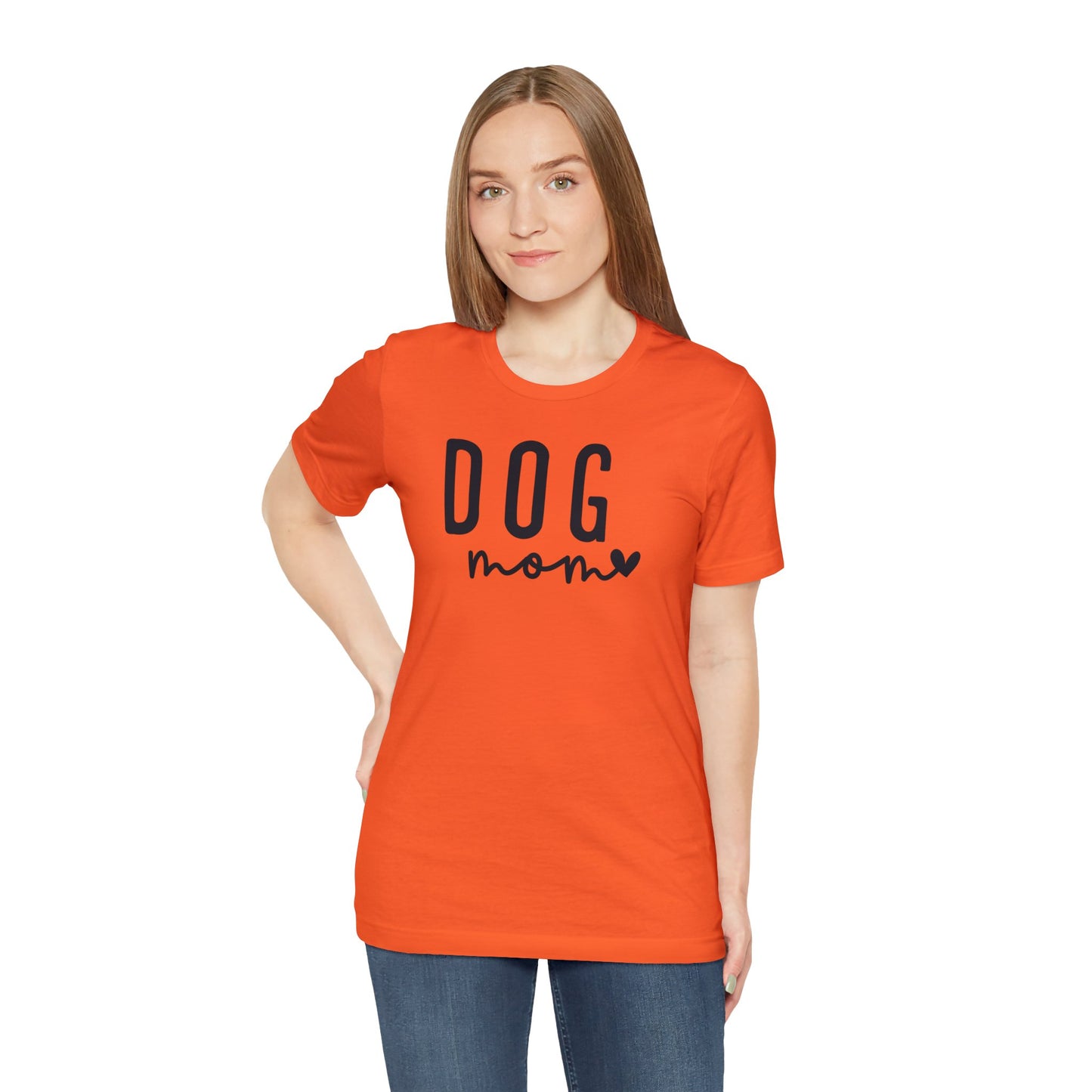 Dog Mom - Black Letters Unisex Tshirt