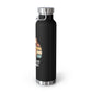 The Coolest Cat Daddy - Black 22oz Vacuum Insulated Bottle.