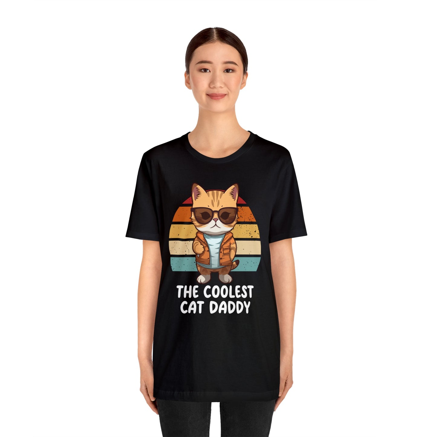 The Coolest Cat Daddy - Black Unisex Tshirt