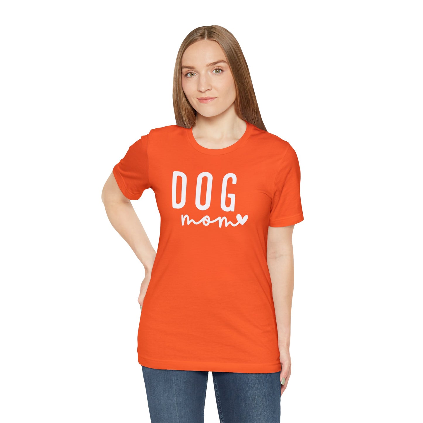 Dog Mom - White Letters Unisex Tshirt