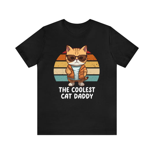 The Coolest Cat Daddy - Black Unisex Tshirt