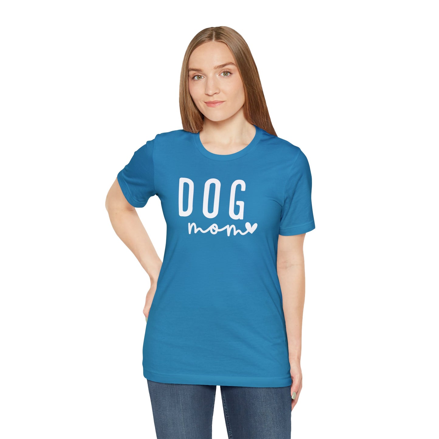 Dog Mom - White Letters Unisex Tshirt