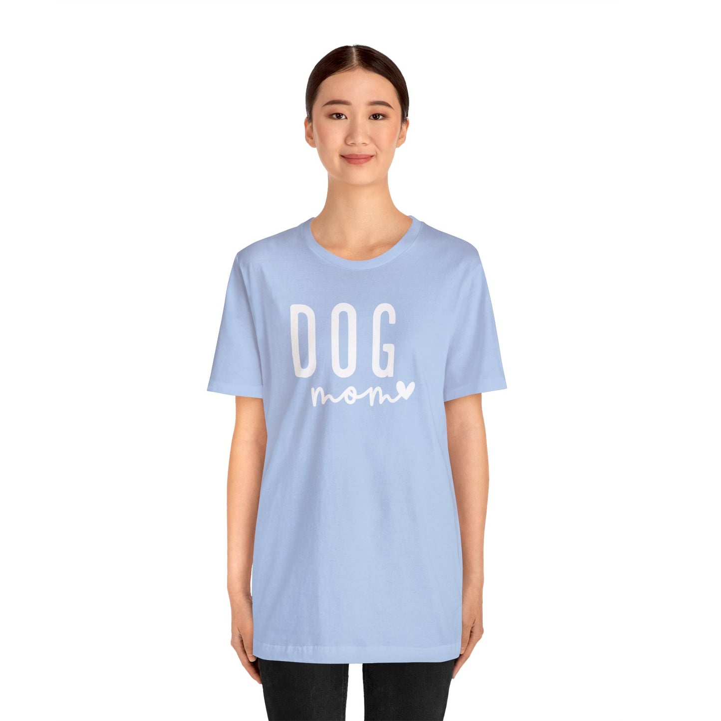 Dog Mom - White Letters Unisex Tshirt