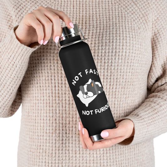 Not Fast Not Furious - Black 22oz Vacuum Insulated Bottle.