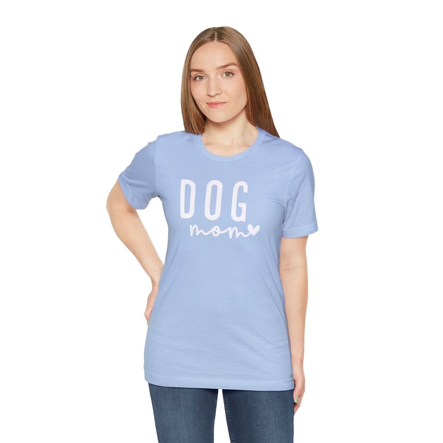 Dog Mom - White Letters Unisex Tshirt