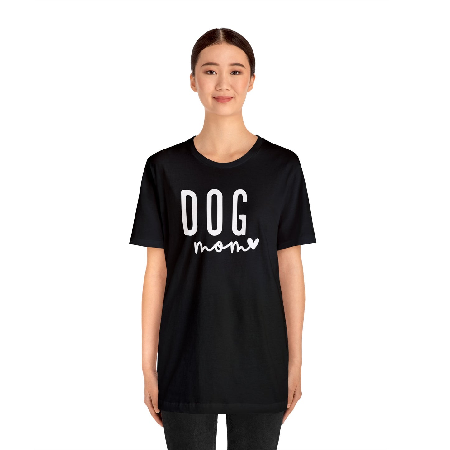 Dog Mom - White Letters Unisex Tshirt