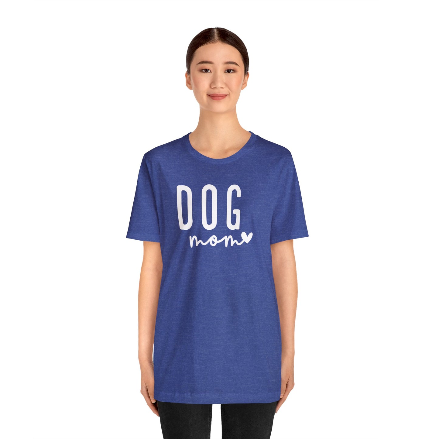 Dog Mom - White Letters Unisex Tshirt