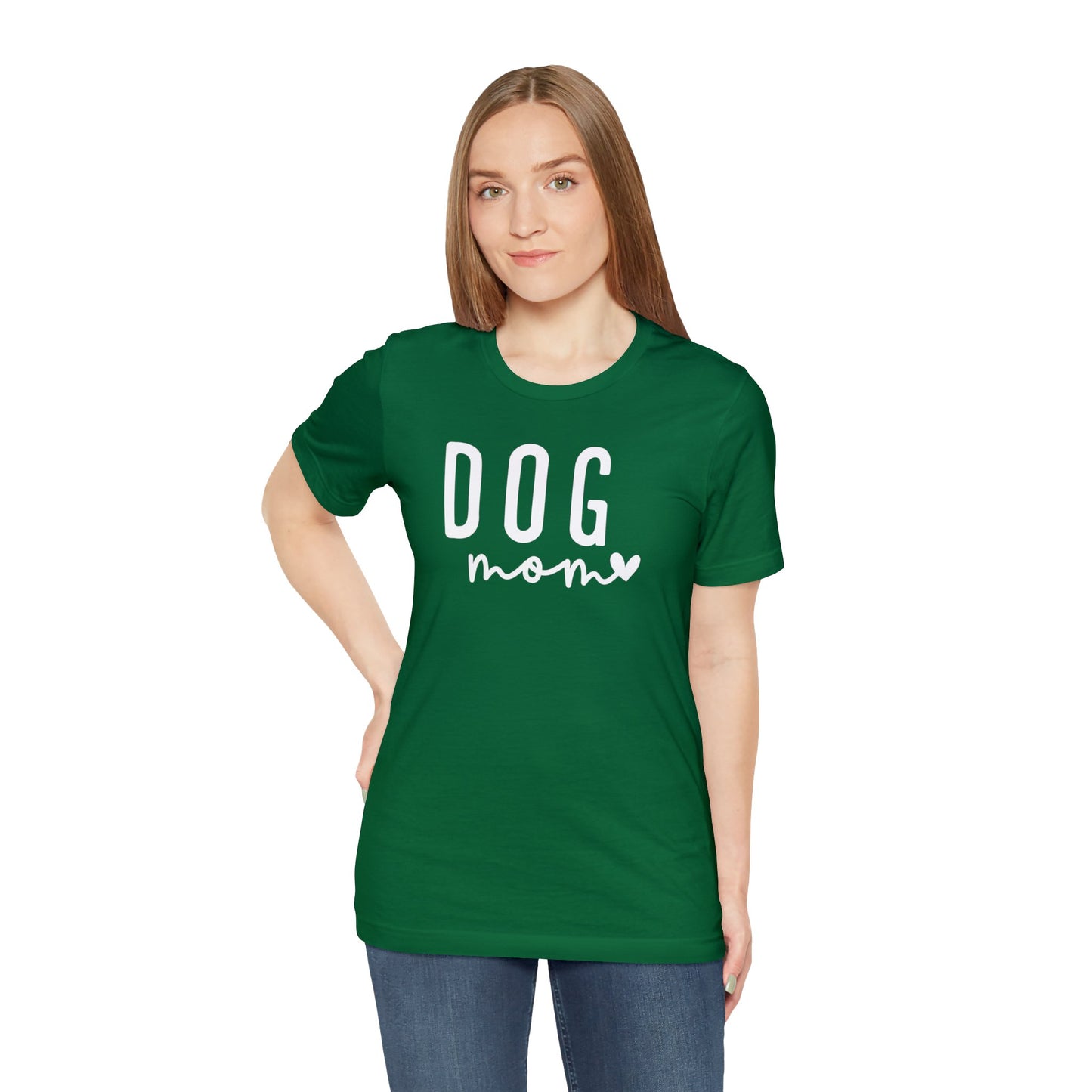 Dog Mom - White Letters Unisex Tshirt