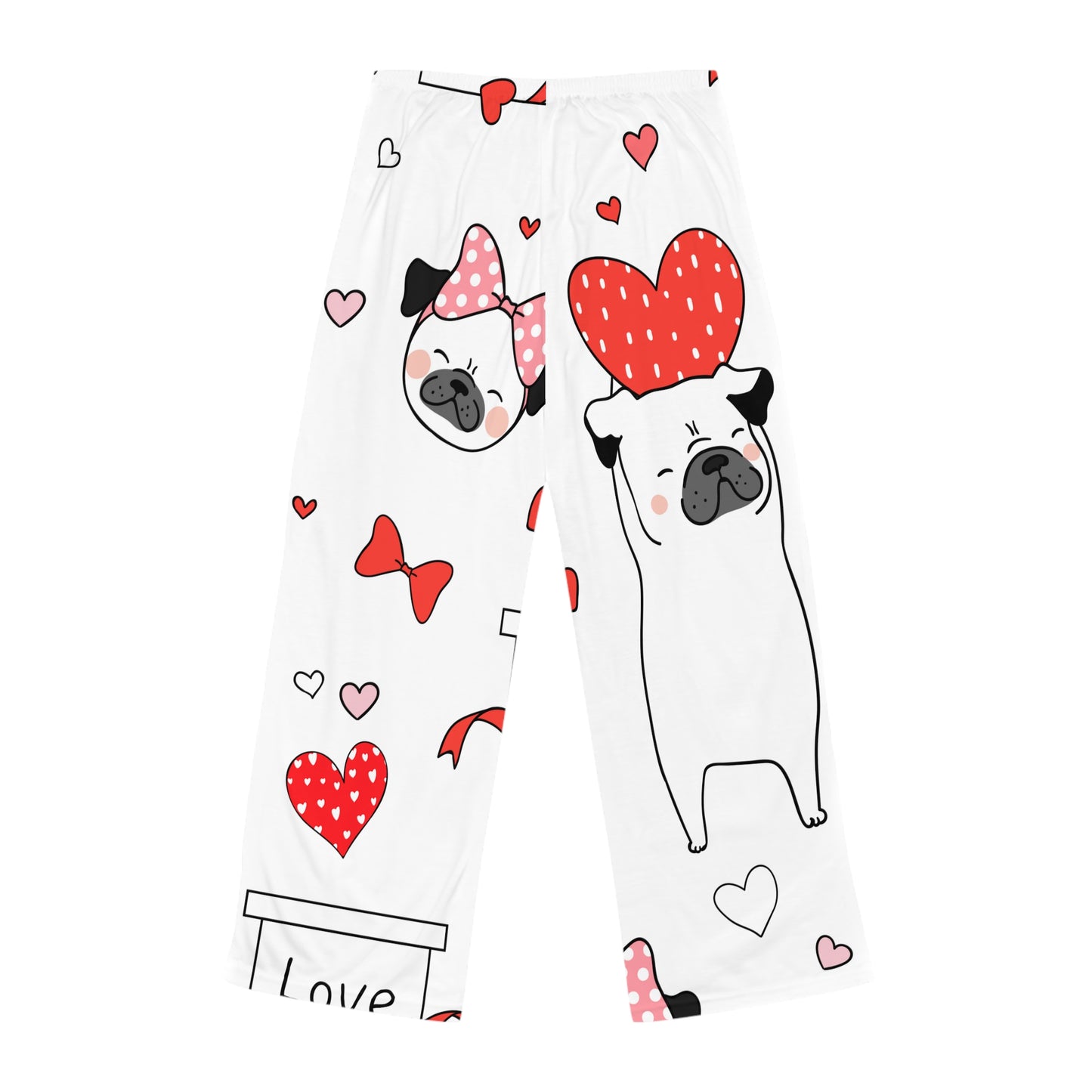 Puppy Love - Women's White Pajama Pants