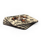 Smiling Dog - "Friendly Dog" Corkwood Coaster Set