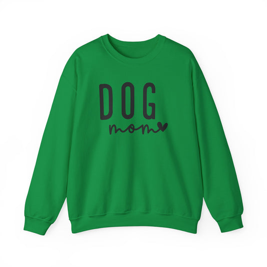 Dog Mom - Black Letters Unisex Heavy Blend™ Crewneck Sweatshirt