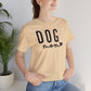 Dog Mom - Black Letters Unisex Tshirt