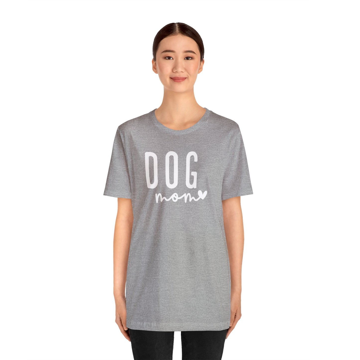 Dog Mom - White Letters Unisex Tshirt