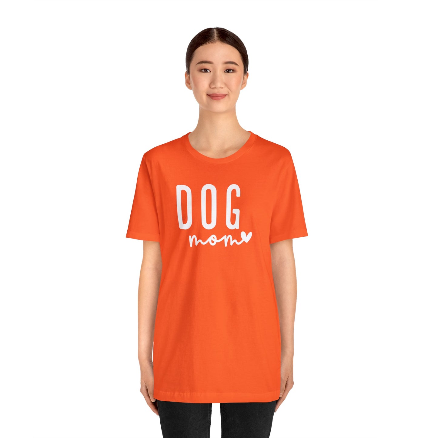 Dog Mom - White Letters Unisex Tshirt