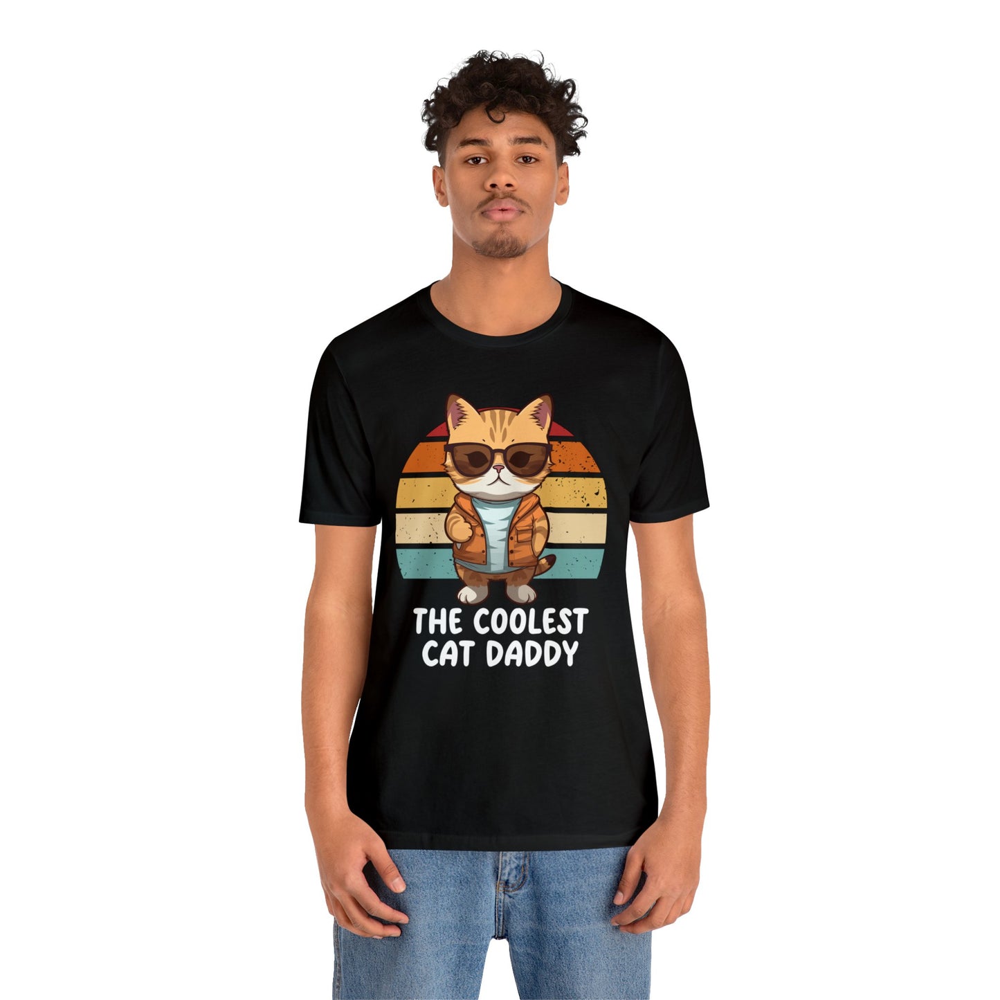 The Coolest Cat Daddy - Black Unisex Tshirt