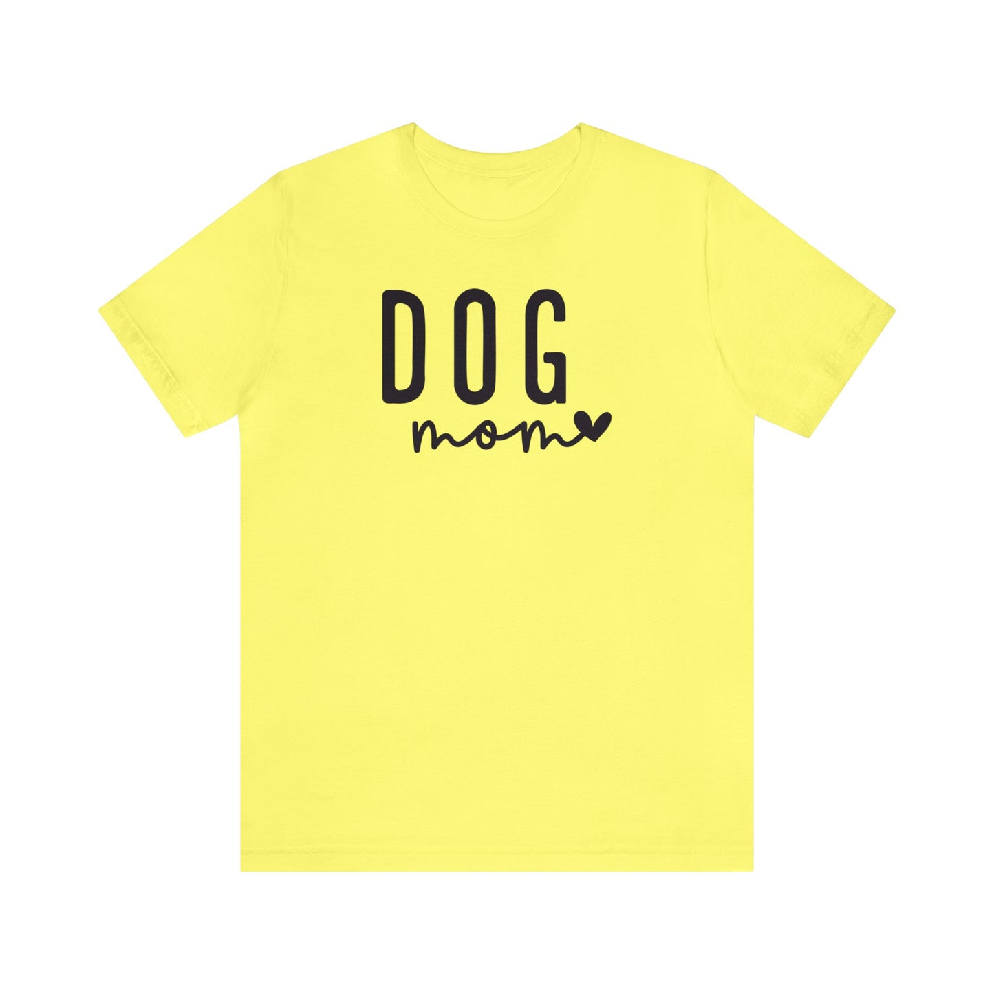 Dog Mom - Black Letters Unisex Tshirt