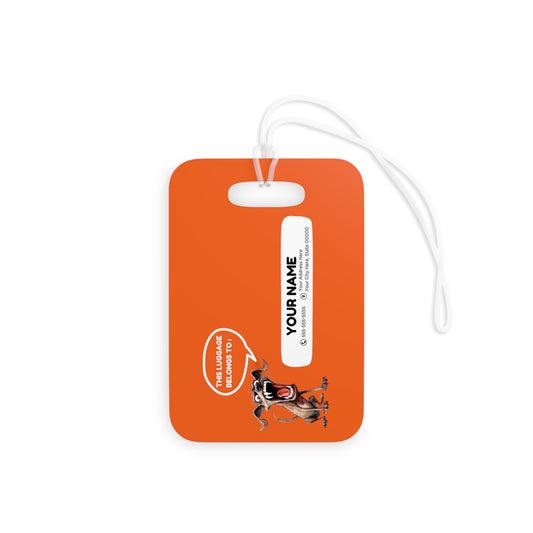 This Is Not Your Bag - Customized Orange Luggage Tag