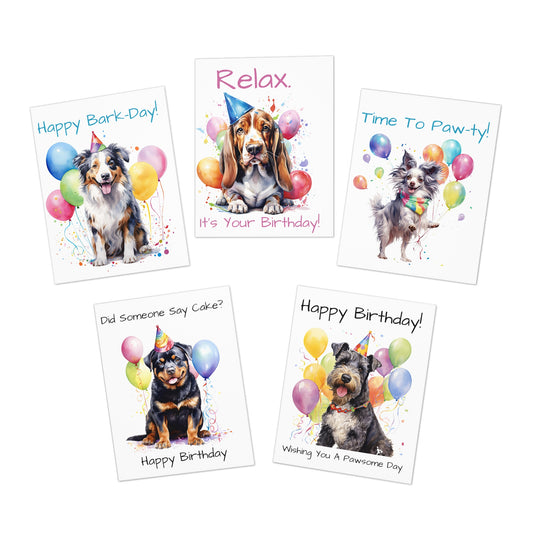 Birthday Dog Card Bundle (5-Pack)