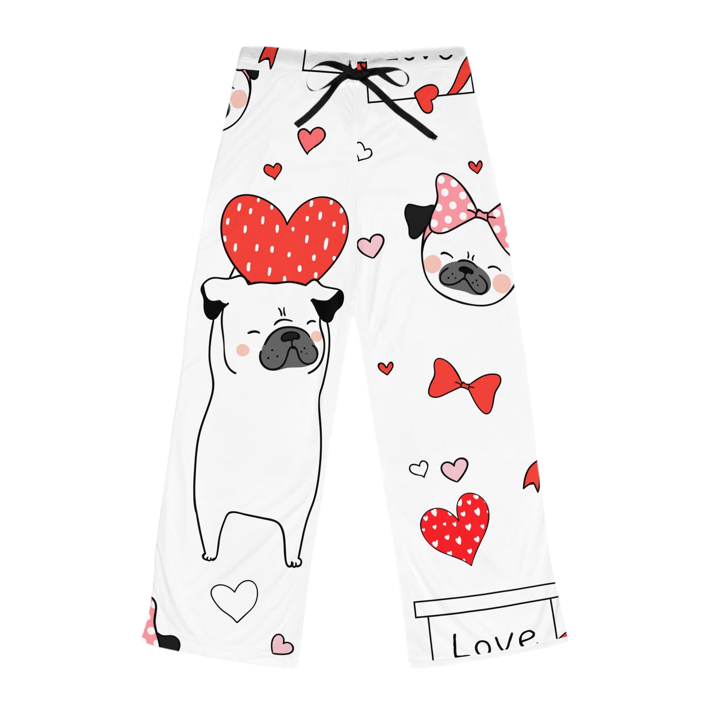 Puppy Love - Women's White Pajama Pants