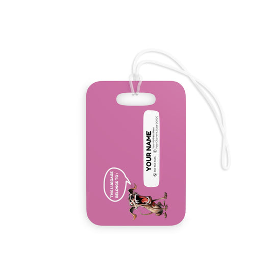 This Is Not Your Bag - Customized Light Pink Luggage Tag