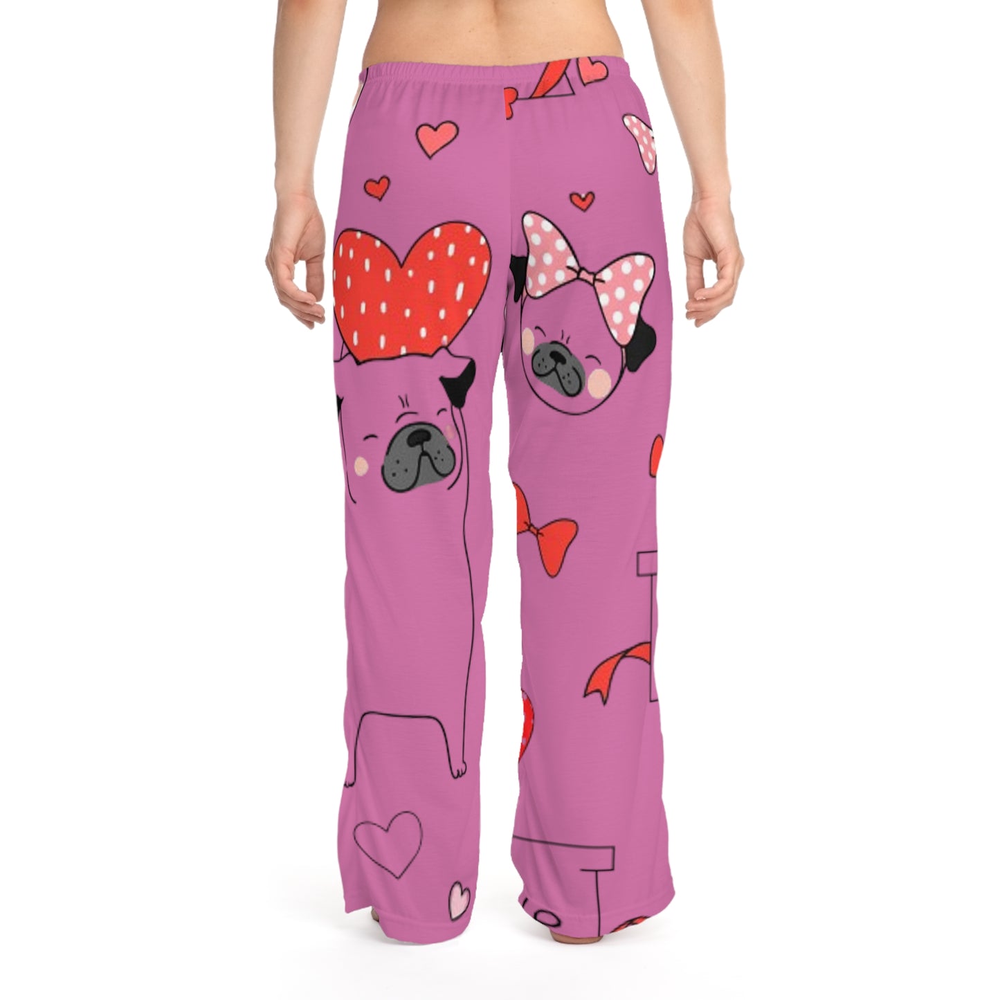 Puppy Love - Women's Pink Pajama Pants