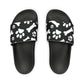 Paws And Bone - Black Custom Design Women's Slide Sandals